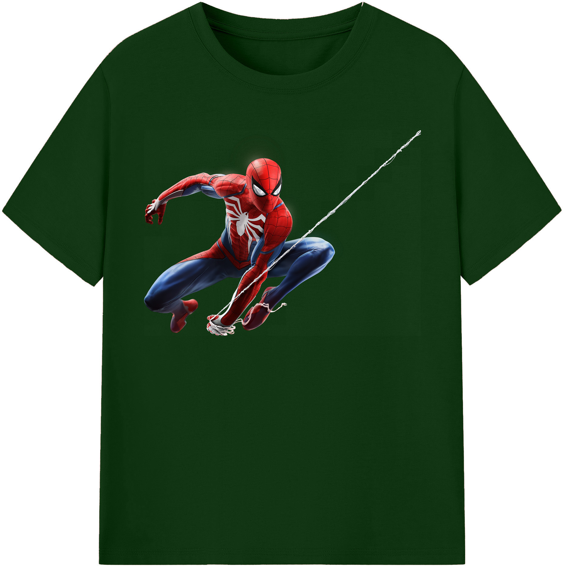 （画像用） Spider Man スパイダーマン 綿100％半袖Tシャツ（フロントプリント）